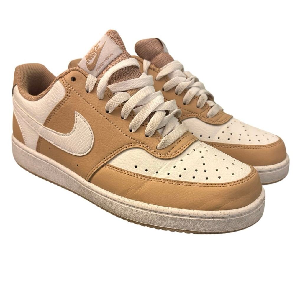 Nike Court Vision Low Next Nature Hemp White Size 7.5